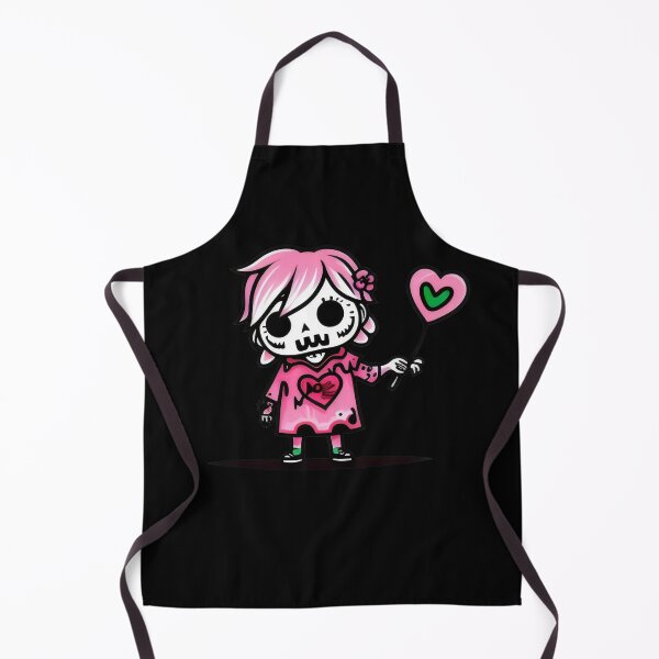 Item preview, Pink Skeleton Girl with Heart Balloon - Kawaii Love Skeleton Design designed and sold by Prime-Studio.