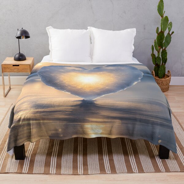 Item preview, Ice Heart on Lake at Sunrise designed and sold by CalmnessbyChoice.