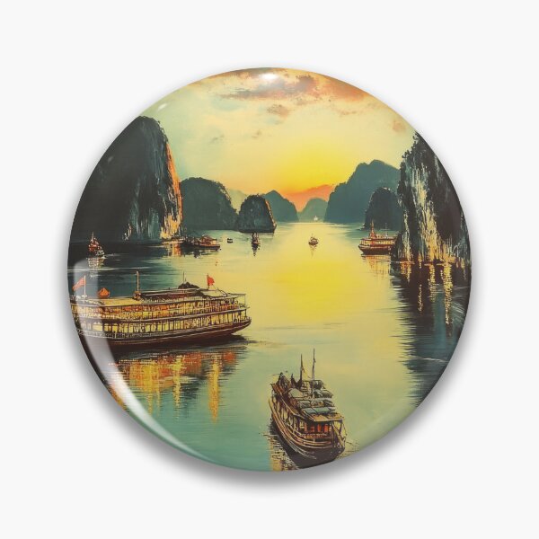 Artikelvorschau, Reiseplakat der Halong-Bucht entworfen und verkauft von TheOosh.