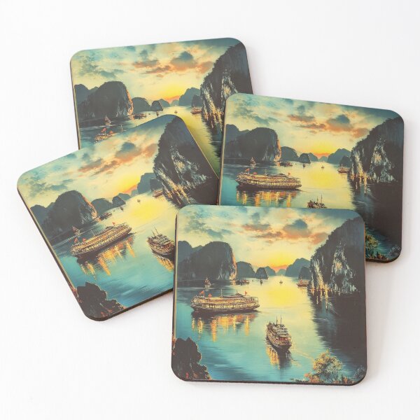 Item preview, Halong Bay travel poster designed and sold by TheOosh.