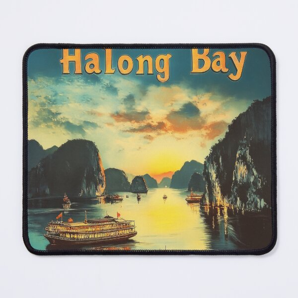 Item preview, Halong Bay travel poster designed and sold by TheOosh.