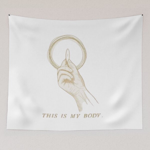 Item preview, THIS IOS MY BODY Catholic Eucharist artwork designed and sold by Dominika Farkašová.