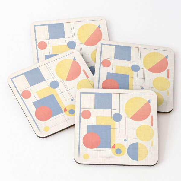 Item preview, Bright Abstract Bauhaus Pattern Design designed and sold by TribalioDesigns.