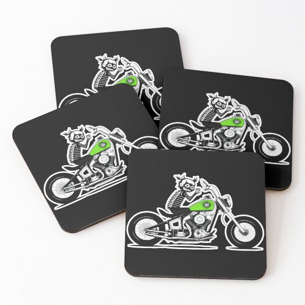Item preview, Skeleton Rider on Motorcycle - Cool Biker Skeleton Design designed and sold by Prime-Studio.