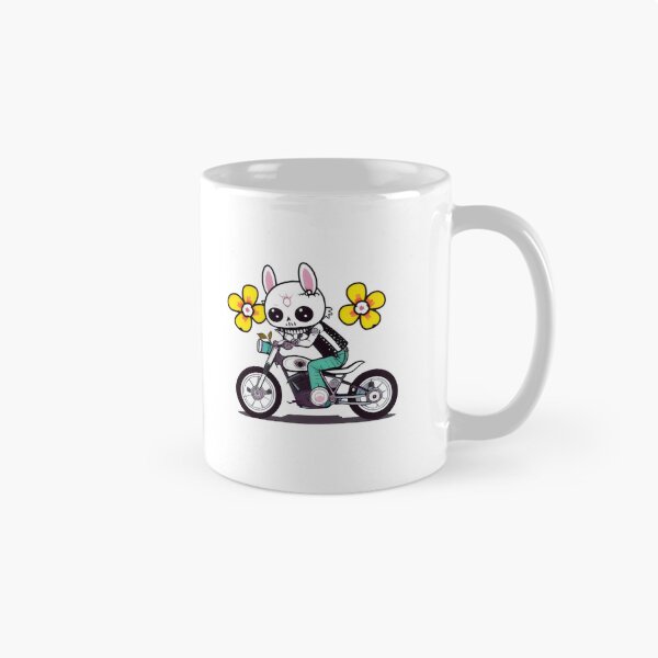 Item preview, Bunny Skeleton Rider on Motorcycle - Fun and Quirky Biker Skeleton Design designed and sold by Prime-Studio.