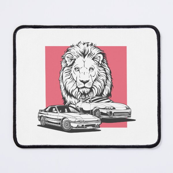 Item preview, JDM Car-Supra MK4-Lion Mascot-Mazda FC3S designed and sold by TrilogyMerch.