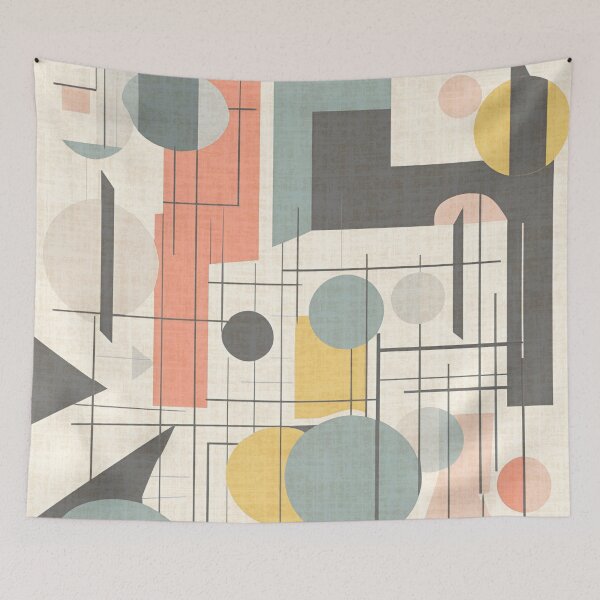 Item preview, Post Punk Abstract Bauhaus Pattern Design designed and sold by TribalioDesigns.