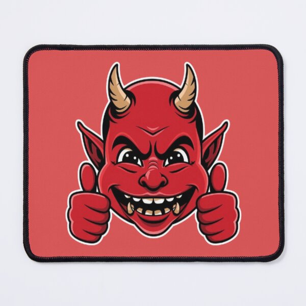 Item preview, Red devil illustration designed and sold by PrintBreeze.