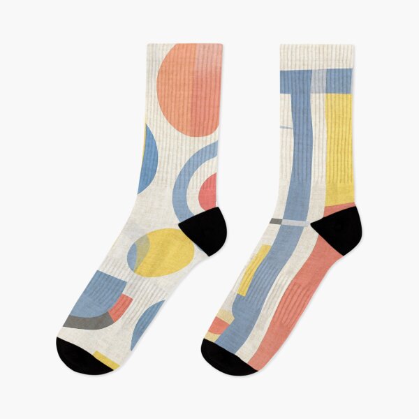 Item preview, Colorful Abstract Bauhaus Pattern Design: Dynamic Shapes designed and sold by TribalioDesigns.