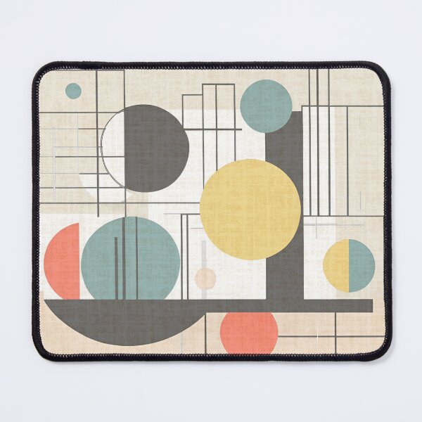 Item preview, Minimalist Color Retro Abstract Bauhaus Pattern Design designed and sold by TribalioDesigns.
