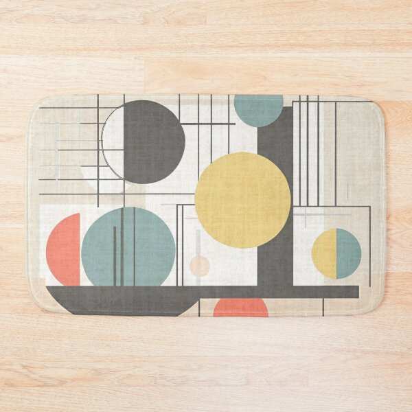 Item preview, Minimalist Color Retro Abstract Bauhaus Pattern Design designed and sold by TribalioDesigns.