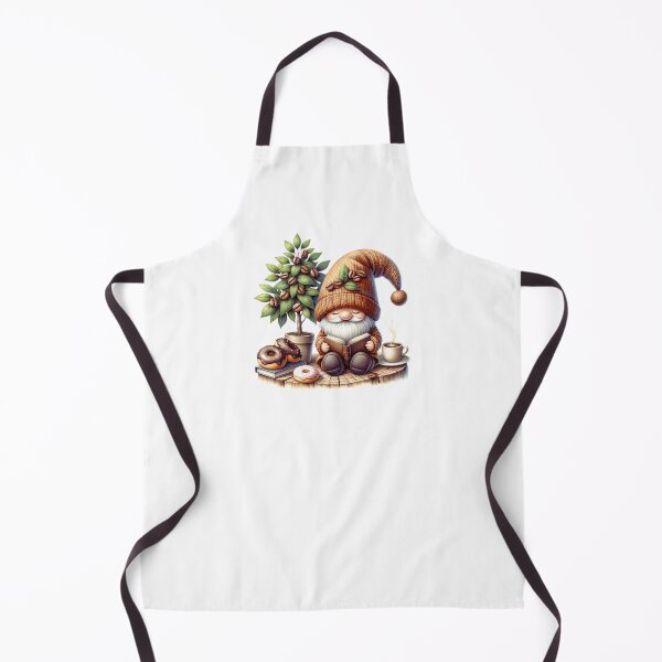 Item preview, Cute Coffee Gnome Reading with Donuts designed and sold by morning24.