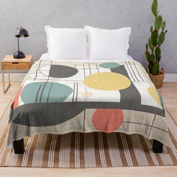 Item preview, Minimalist Color Retro Abstract Bauhaus Pattern Design designed and sold by TribalioDesigns.