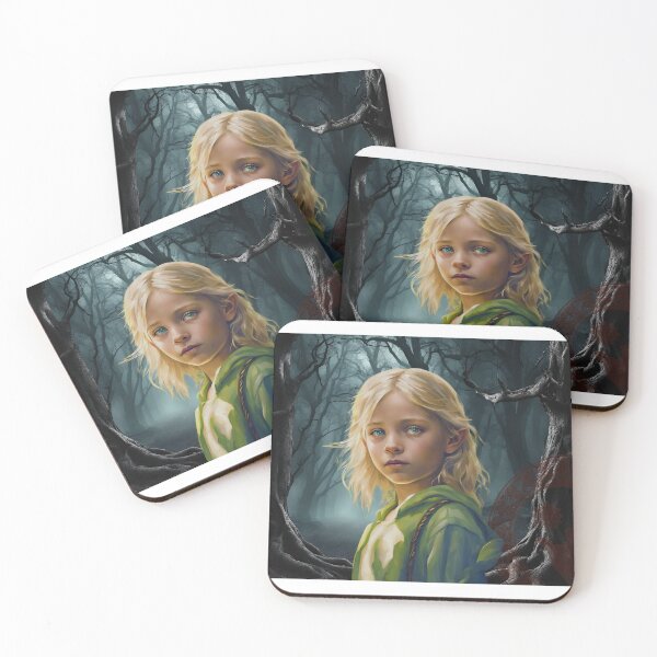 Item preview, Fantasy child in dark woodland designed and sold by LadyAJohnson.