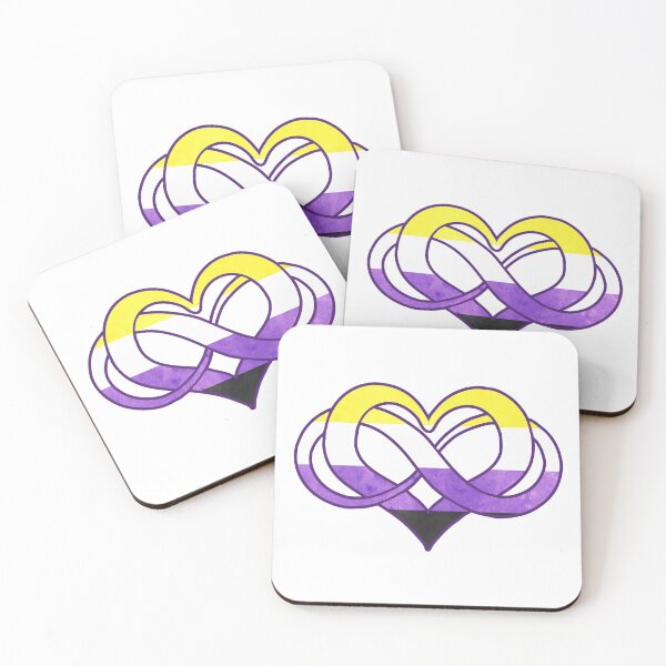Item preview, Nonbinary flag - Poly heart - LGBTQ symbol designed and sold by zachholmbergart.