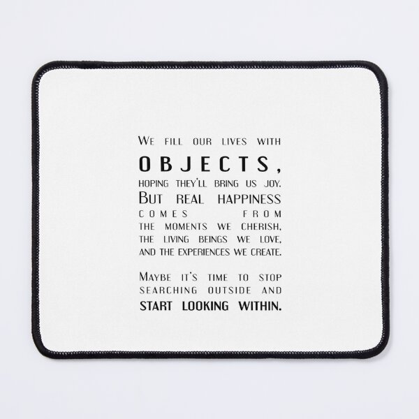 Item preview, Objects vs. Inner Joy: A Shift in Perspective, Unique designed and sold by villacreativa.