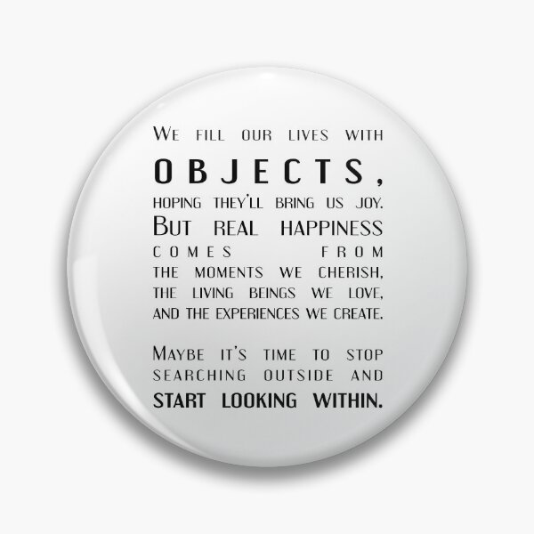 Item preview, Objects vs. Inner Joy: A Shift in Perspective, Unique designed and sold by villacreativa.