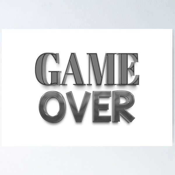 Item preview, Game over designed and sold by MPDesign84.