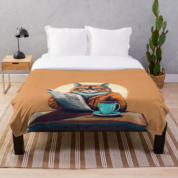Item preview, Morning Coffee Cat - Relaxing and Funny Design" designed and sold by allenservan.