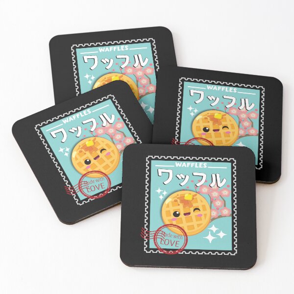 Item preview, kawaii Waffle cute japanese vintage stamp designed and sold by samah82.