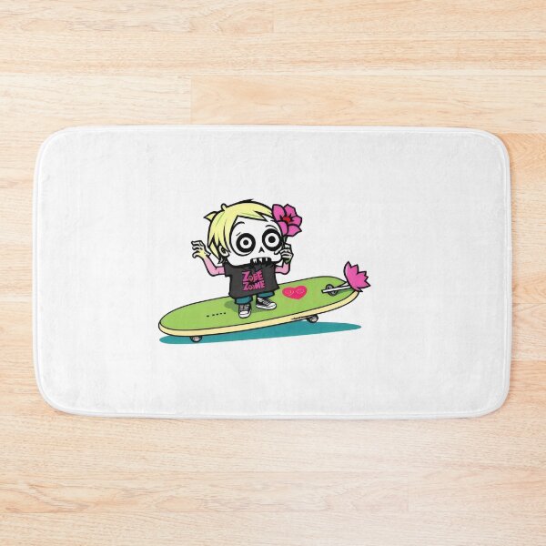Item preview, Zombie Girl on Skateboard with Flower - Fun and Kawaii Skater Undead Design designed and sold by Prime-Studio.