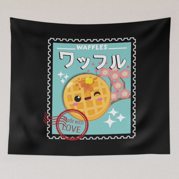 Item preview, kawaii Waffle cute japanese vintage stamp designed and sold by samah82.
