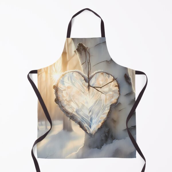Item preview, Natural Ice Heart in Birch Forest designed and sold by CalmnessbyChoice.