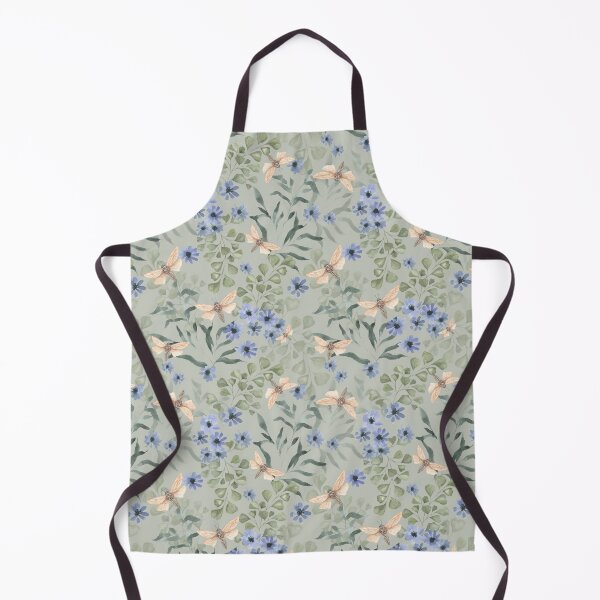 Item preview, Moths in the meadow watercolor pattern designed and sold by LindaSitniece.