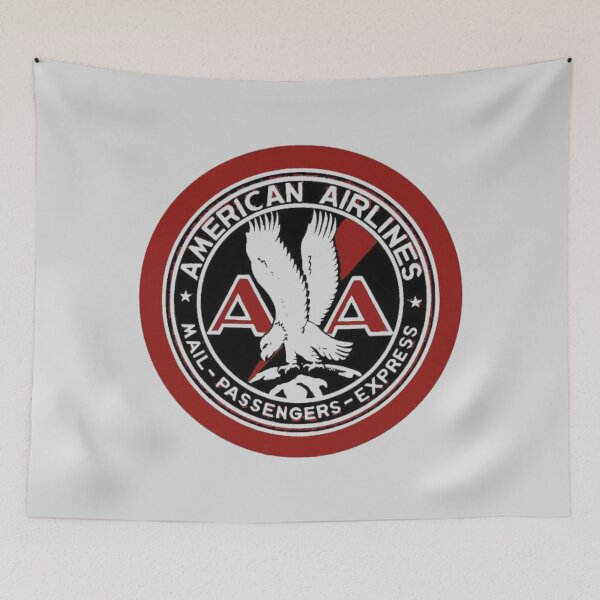 Item preview, Vintage American Airlines Label designed and sold by FutureTraveller.