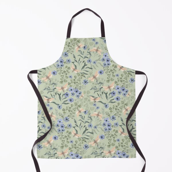 Item preview, Moths in the meadow watercolor pattern designed and sold by LindaSitniece.