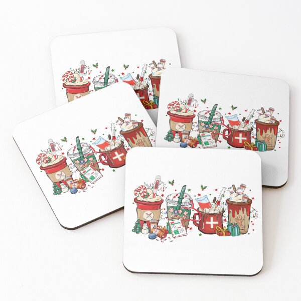 Item preview, Christmas Coffee Nurse designed and sold by vintagearttee.