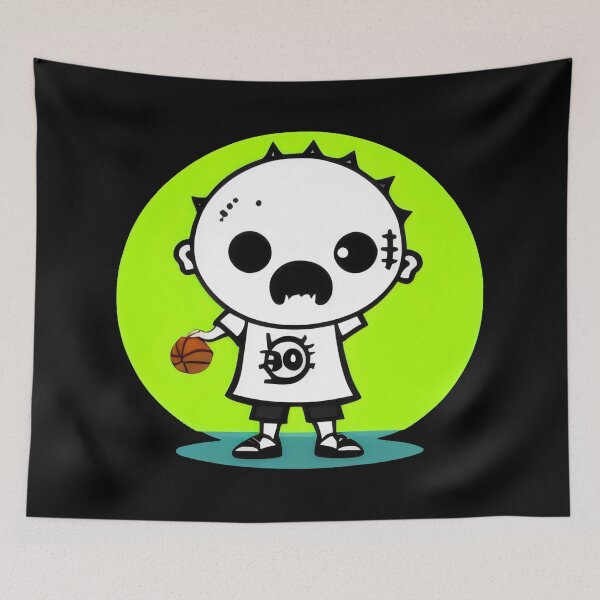Item preview, Cute Zombie Basketball Player - Fun and Quirky Undead Sports Design designed and sold by Prime-Studio.