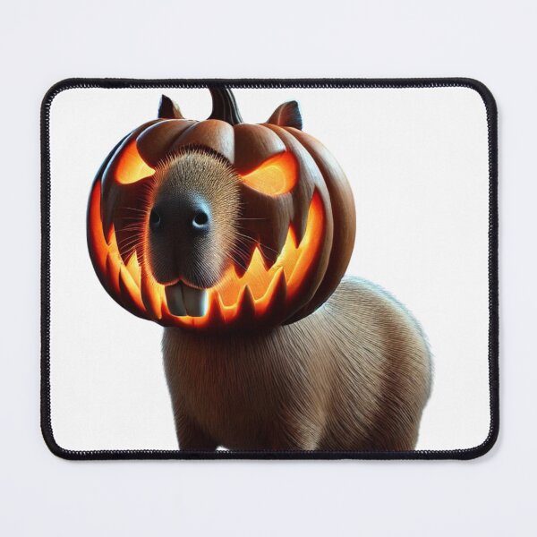 Item preview, Capybara Halloween Ghost rider pumpakin designed and sold by MJShop18.