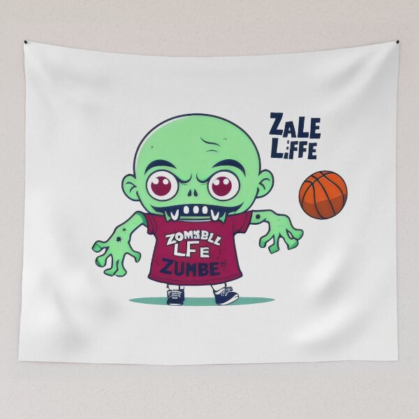 Item preview, Zombie Basketball Player - Fun and Quirky Zomball Sports Design designed and sold by Prime-Studio.
