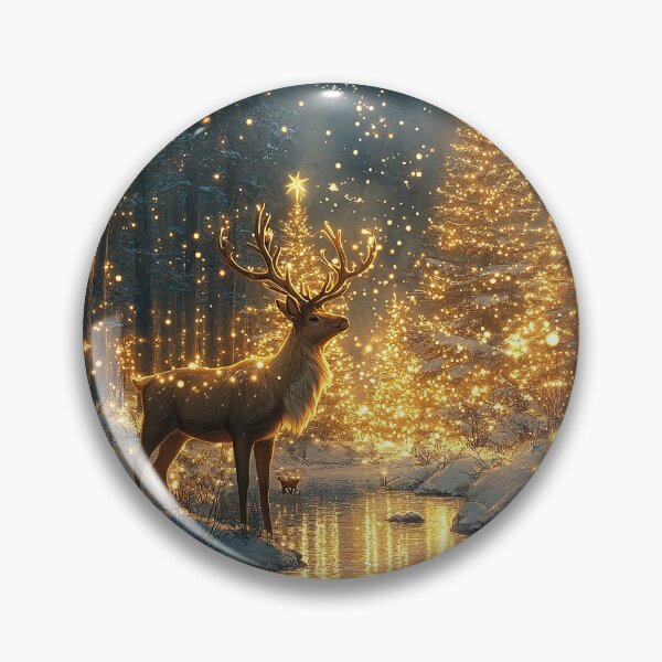 Item preview, Deer Christmas Santa Claus Holidays X-Mas Christmas Present Merry Christmas designed and sold by ArtHouseNiklas.
