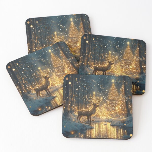 Item preview, Deer Christmas Santa Claus Holidays X-Mas Christmas Present Merry Christmas designed and sold by ArtHouseNiklas.