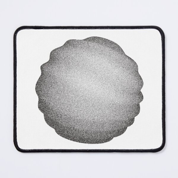 Artikelvorschau, Abstrakte dunkle Kreisform mit gepunkteter Textur auf schwarzem Hintergrund für modernes minimalistisches Design und visuelle Kunst entworfen und verkauft von NataliArt66.
