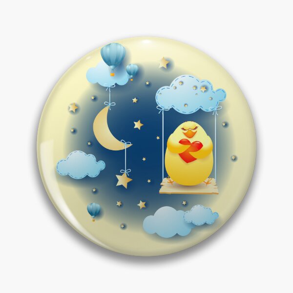 Item preview, Chick in love over the swing, at night  designed and sold by LuisaVenturoli.