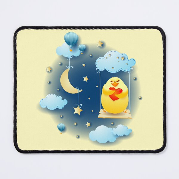 Item preview, Chick in love over the swing, at night designed and sold by LuisaVenturoli.