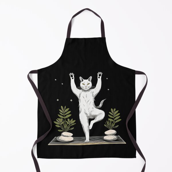 Item preview, Yoga Cat in Tree Pose - Calm and Minimalist Design designed and sold by allenservan.