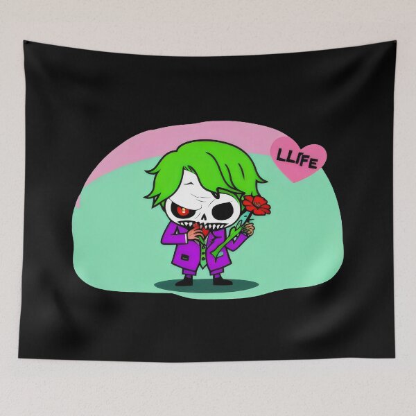 Item preview, Green-Haired Zombie with Rose - Cute and Spooky Undead Character Art designed and sold by Prime-Studio.