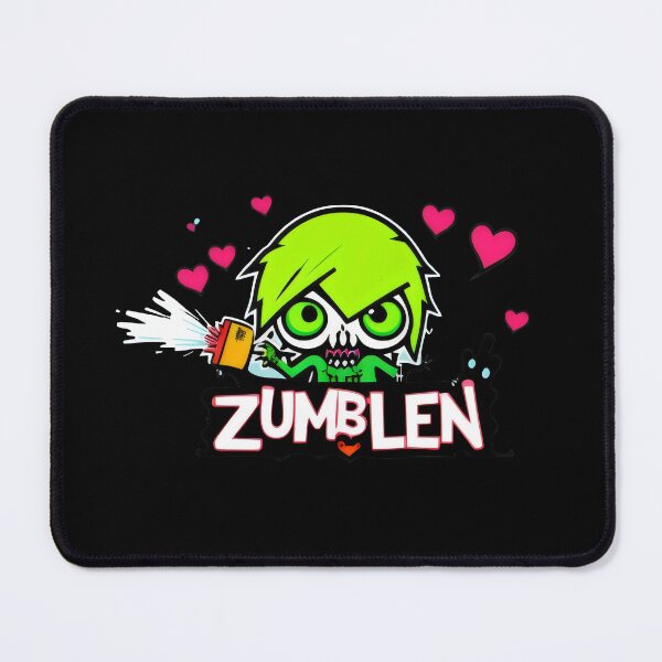 Item preview, Zumbie - Green-Haired Zombie Spray Paint Art with Hearts designed and sold by Prime-Studio.