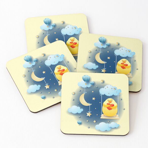 Item preview, Chick in love over the swing, at night  designed and sold by LuisaVenturoli.