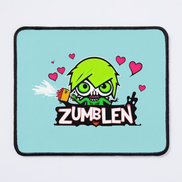 Item preview, Zumbie - Green-Haired Zombie Spray Paint Art with Hearts designed and sold by Prime-Studio.