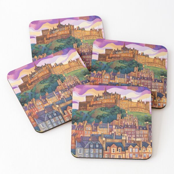 Item preview, Klimt Inspired Edinburgh Castle designed and sold by JoyOnYourWall.