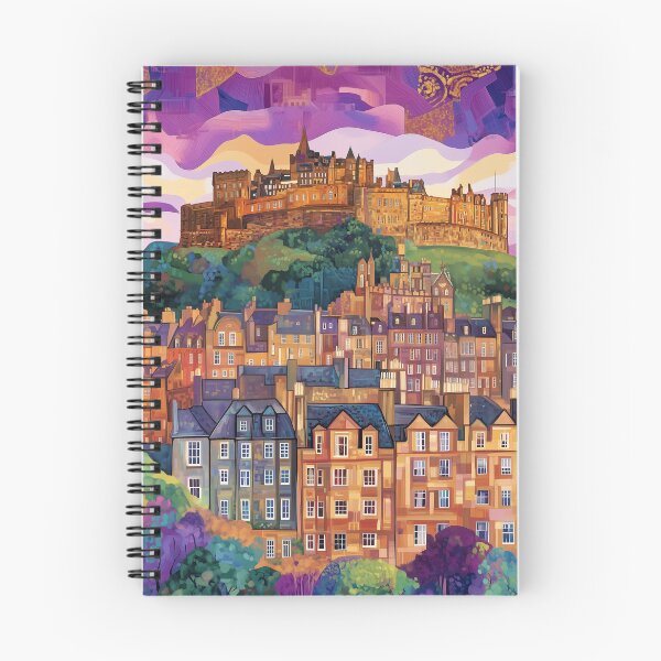 Item preview, Klimt Inspired Edinburgh Castle designed and sold by JoyOnYourWall.