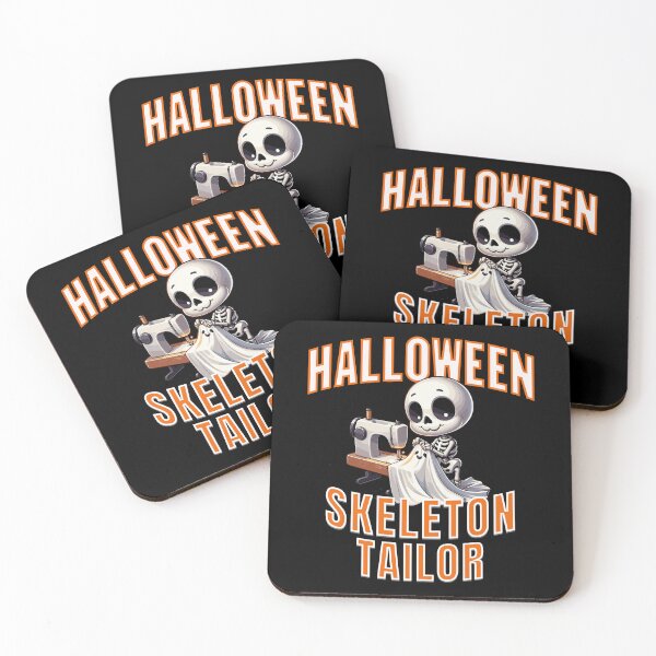 Item preview, Funny Halloween Skeleton Tailor Sewing Halloween Tailor designed and sold by pkk72.
