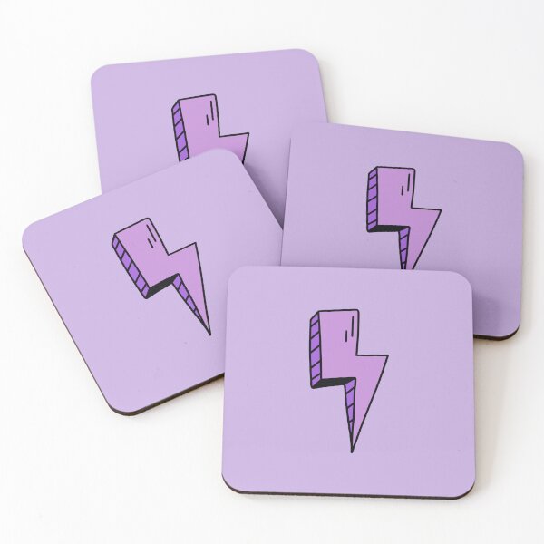 Item preview, Single Purple Retro Lightning Bolt designed and sold by The Innocent Ghost Project.