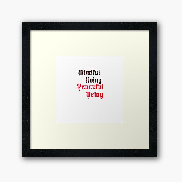 Item preview, Mindful living, peaceful being designed and sold by SerenityNexus.