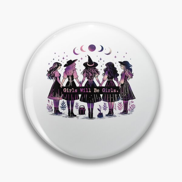 Item preview, Halloween Vibes Girl Will Be Girl Funny Witch Witchy Vibes designed and sold by LoveMingle.